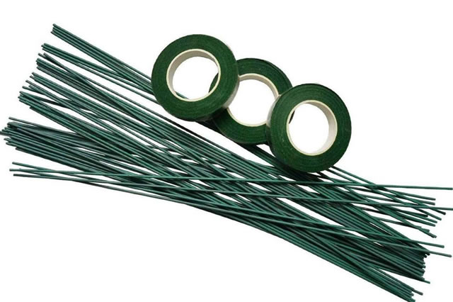 Green Coated Floral Wire, USA and European Style